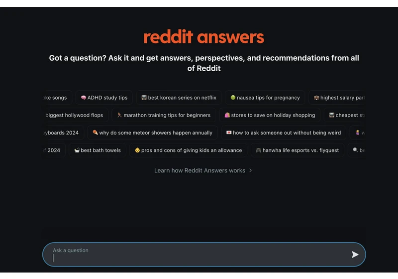 Reddit introduces AI-powered 'Reddit Answers' search feature