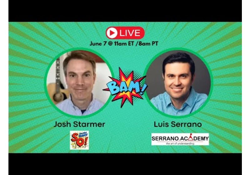 Josh Starmer and Luis Serrano livestream 2 - Double BAM!
