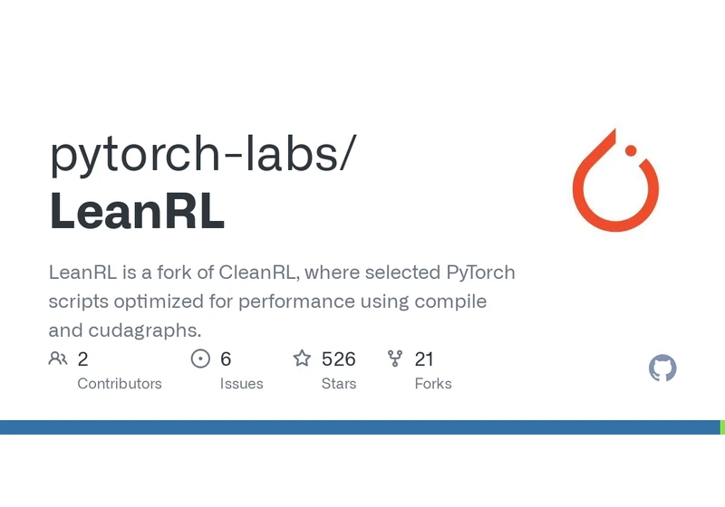 Show HN: LeanRL: Fast PyTorch RL with Torch.compile and CUDA Graphs