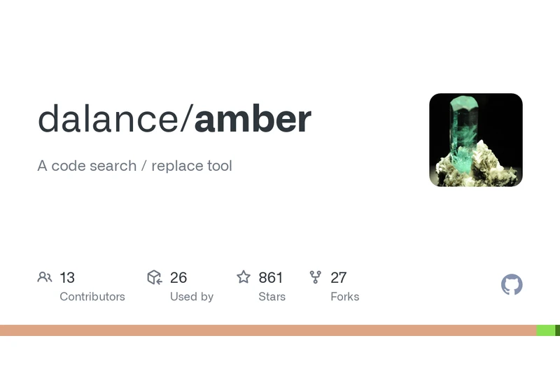 Amber: A code search and replace tool