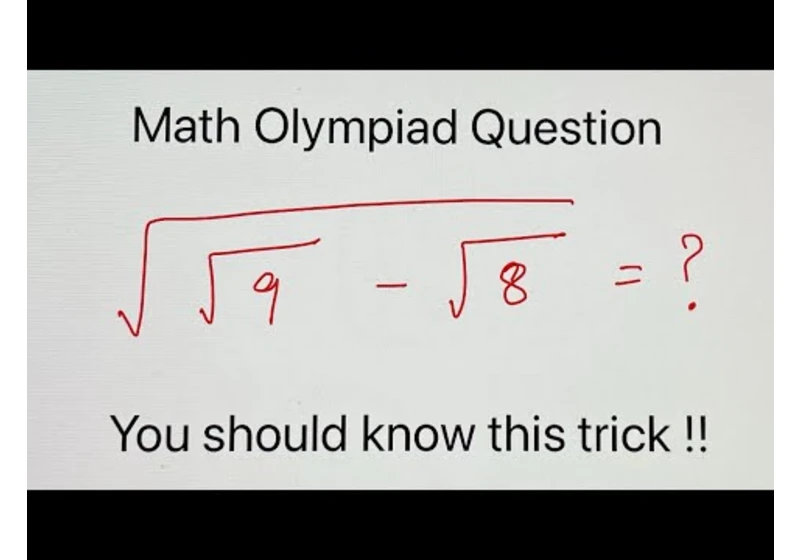 Can you solve this math olympiad problem without a calculator?