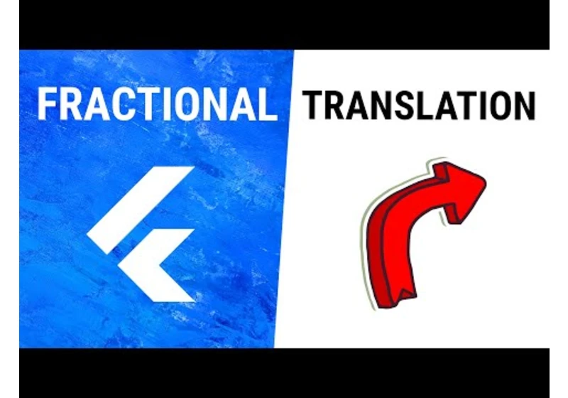 Flutter FractionalTranslation Widget