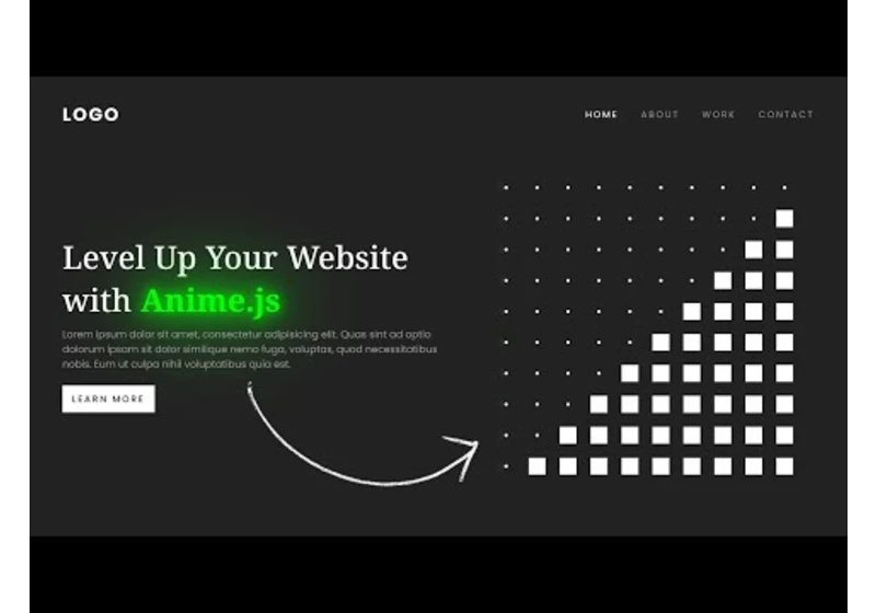 How to Make Animated Website using Anime.js