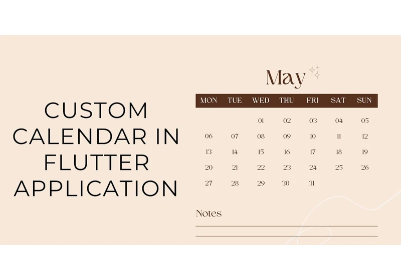 Custom Calendar in Flutter Application