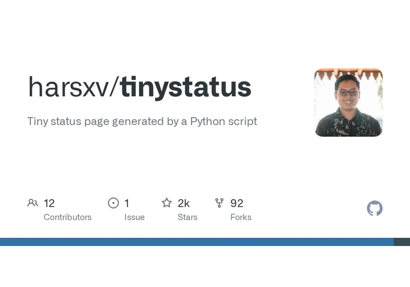 Tinystatus: A tiny status page generated by a Python script