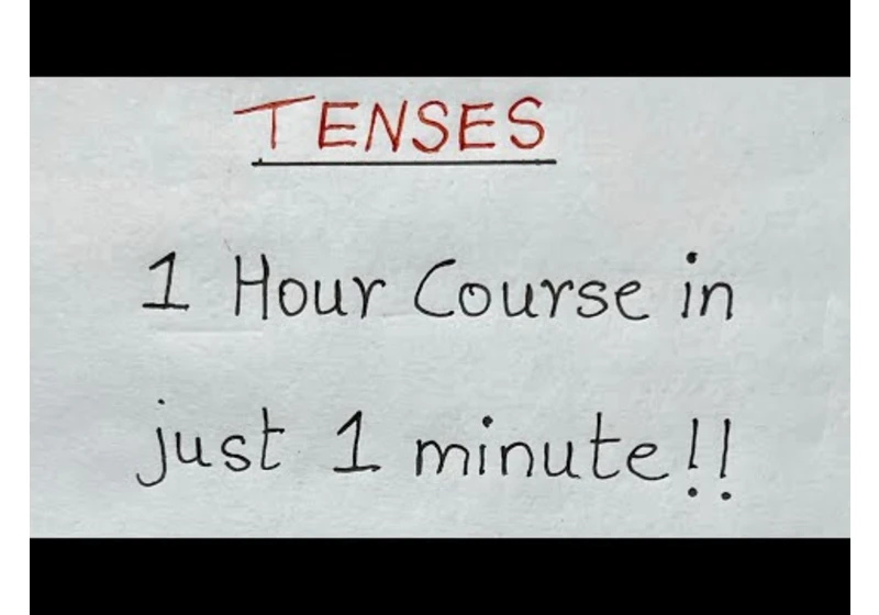 All Tenses in just 1 minute! Present, Past and Future | Verb Forms “TO BE”