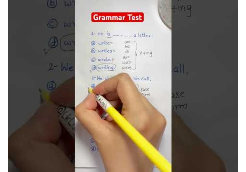 Grammar Test