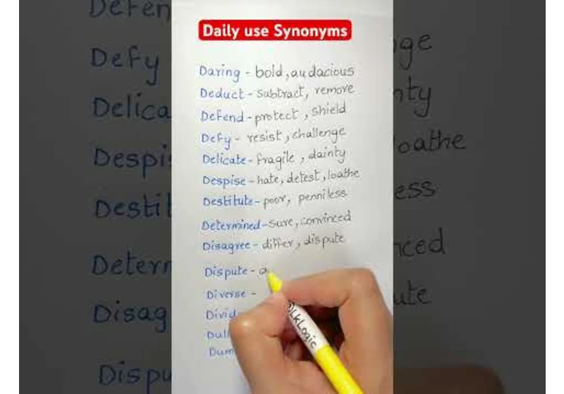 Daily use Synonyms