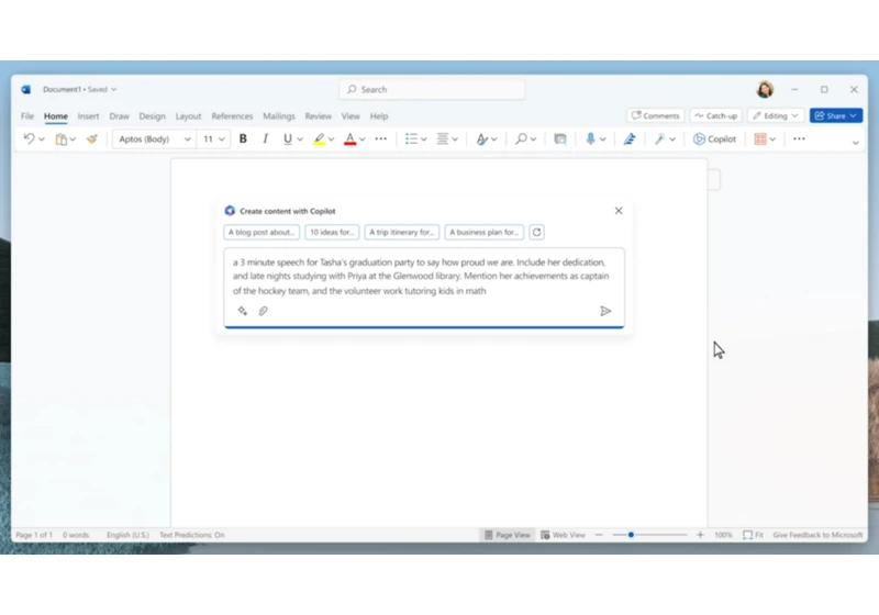  Microsoft Word gets new AI 'Copilot' that will help write documents and essays for you 