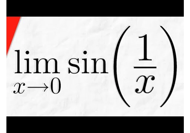 Limit of sin(1/x) as x approaches 0 Does Not Exist | Calculus 1 Exercises