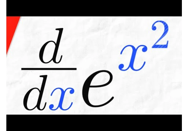 Derivative of e^x^2 | Calculus 1 Exercises