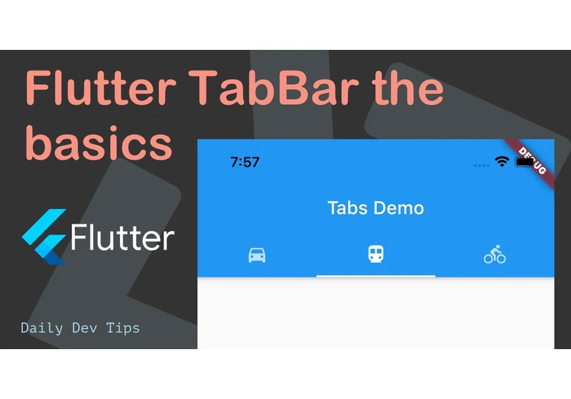 Flutter TabBar the basics