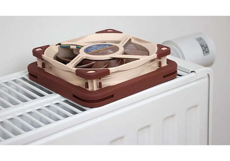  Noctua pitches its PC fans as home heating boosters — active fans beat natural convection 