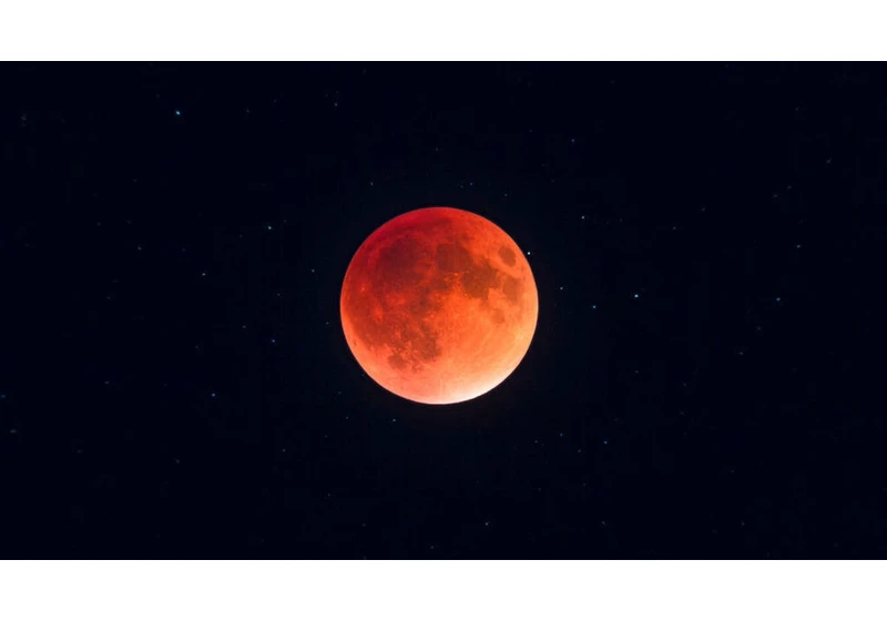 Here's How to See Tuesday's Super Harvest Blood Moon and Partial Lunar Eclipse