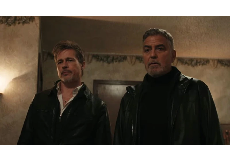  George Clooney and Brad Pitt reunite in the trailer for hitman buddy comedy movie Wolfs – and it'll come to Apple TV Plus 