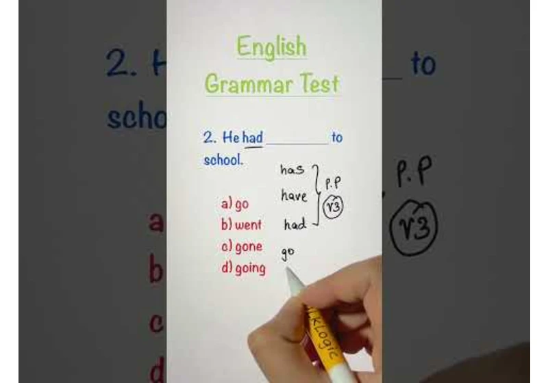 English Grammar Test