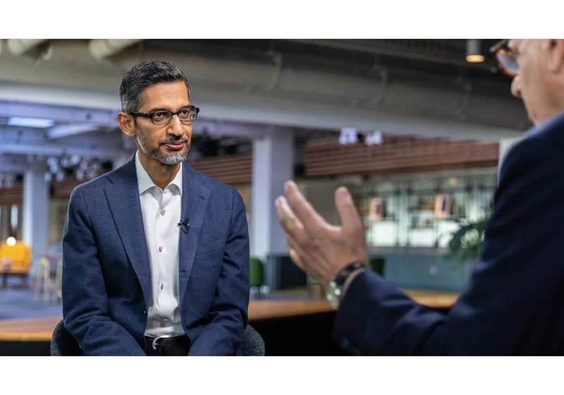  Google CEO throws a lethal jab at Microsoft's AI efforts: "I would love to do a side-by-side comparison of our models. They're using someone else's models." 