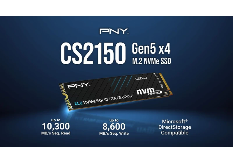  PNY launches new PCIe 5.0 SSDs that bring the entry level down to $99 – CS2150 1TB costs $99 and offers over 10GB/s in reads 