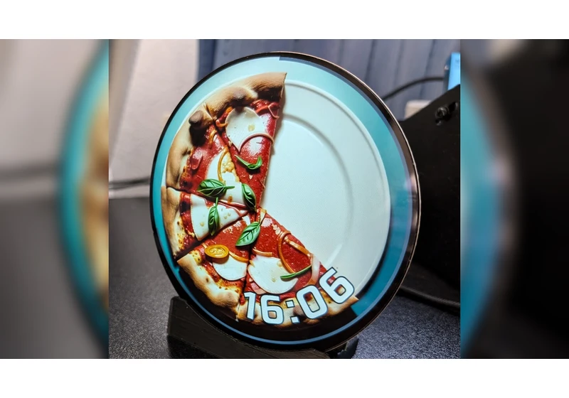  This Raspberry Pi AI pizza clock tells the time one slice at a time 