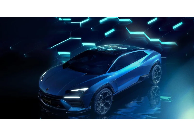 Lamborghini’s new all-electric concept car was inspired by spaceships