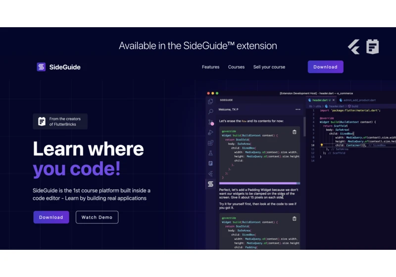 SideGuide: Learn to program inside VS Code