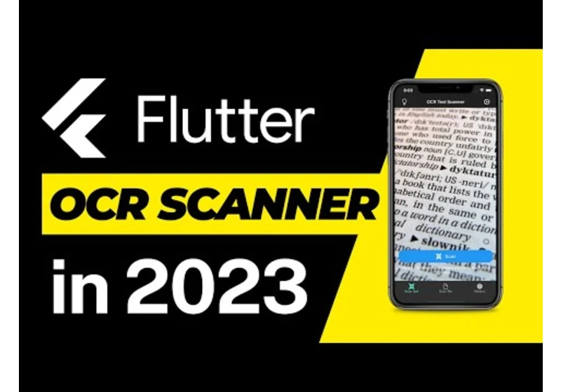 Text recognition in Flutter in 2023 - create a OCR scanner app