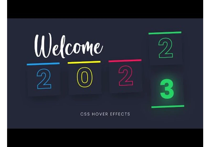 CSS Magic Line Color Fill Animation Effects | CSS Text Hover Effects 2023