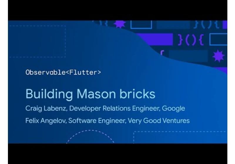 Observable Flutter: Building a Mason brick