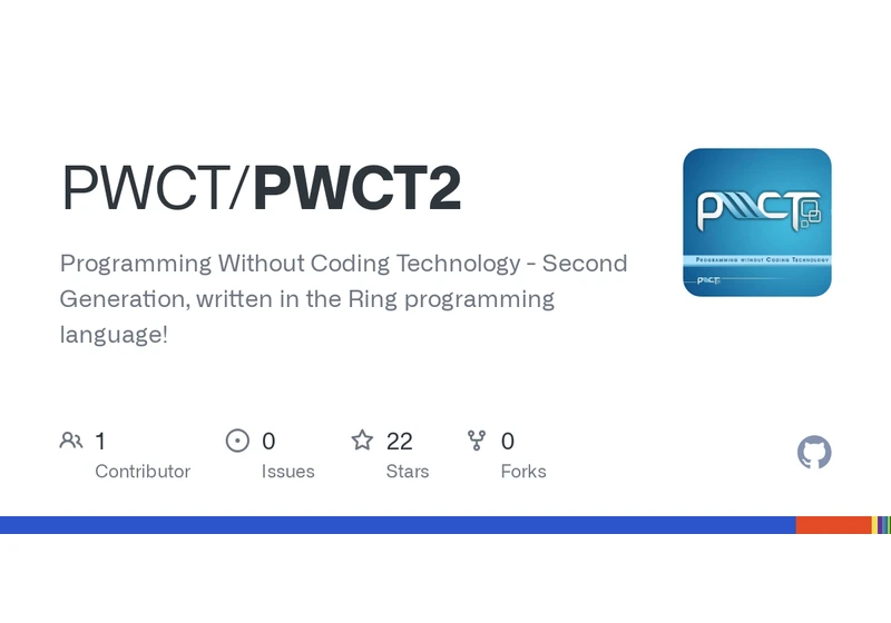 PWCT2: Programming Without Coding Technology – Written in Ring