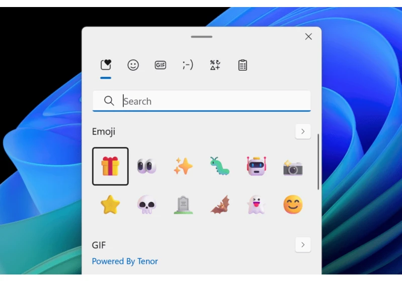 Windows 11 is testing out quick emoji access in the taskbar