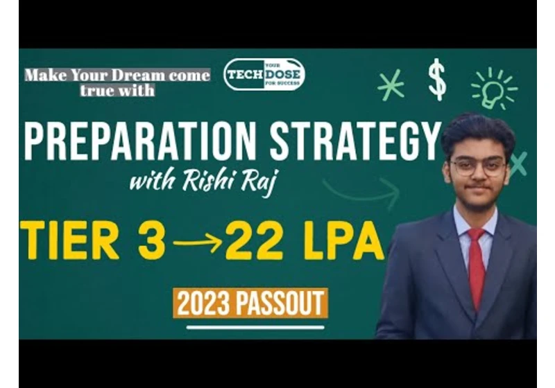 Rishi | Interview Dose | Tier 3 to 22 LPA | Teckion corp placement