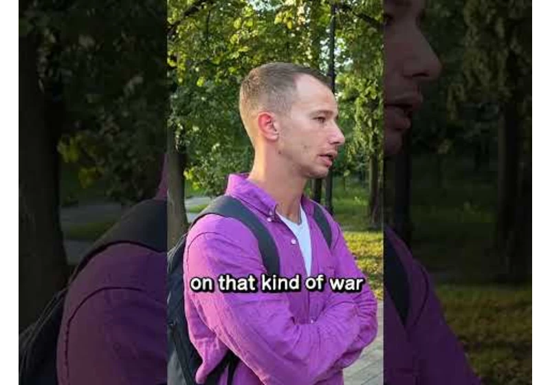 People in Russia are jailed after street interviews. Russian man (Ilya, 34) explains why.