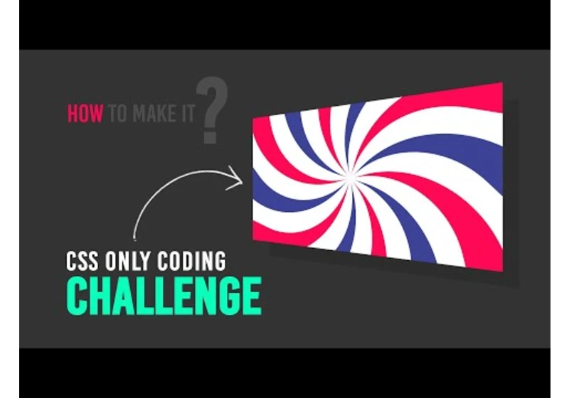 CSS Coding Challenge | How to make Animated Swirl Background Effects