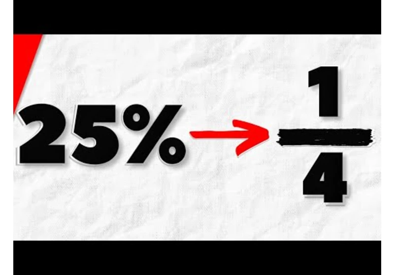 How to Convert Percents to Fractions | Pre-Algebra