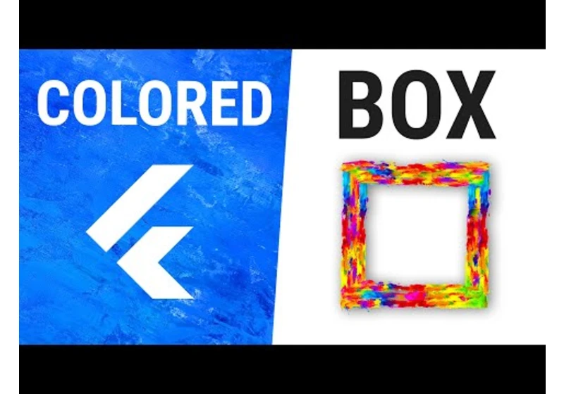 Flutter ColoredBox Widget