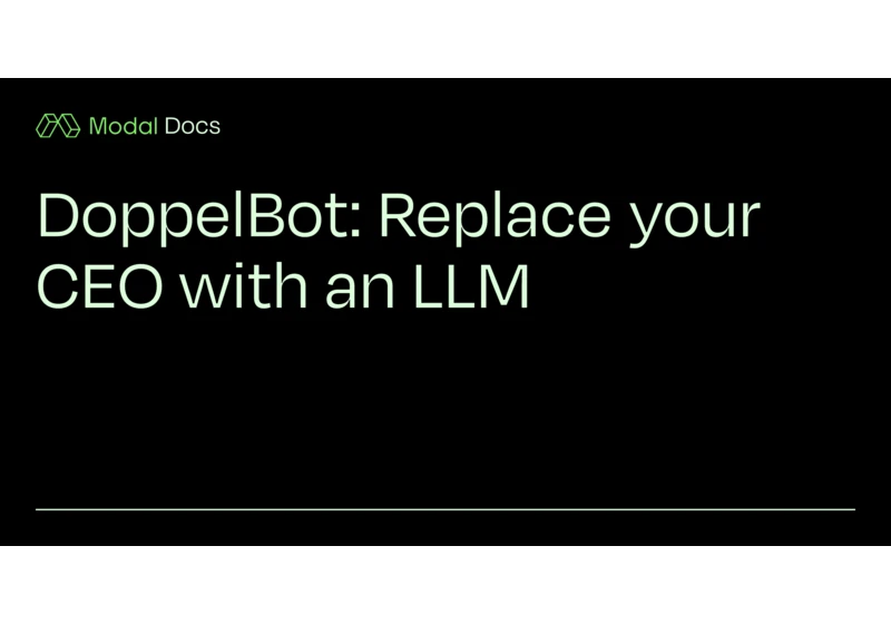 DoppelBot: Replace Your CEO with an LLM