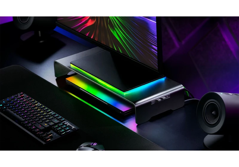  Razer's PC-adjacent CES lineup includes a monitor stand, lights, and a chair with integrated heating and cooling 