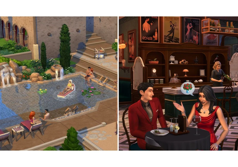  Two new kits for The Sims 4 arrive tomorrow, focused on relaxing vacations and cozy dining 