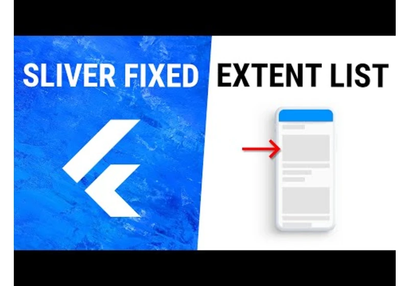 Flutter SliverFixedExtentList Widget