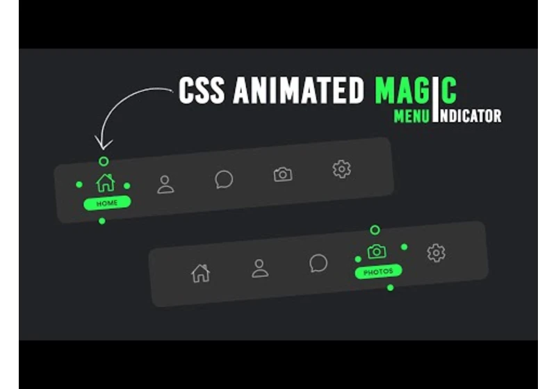 Animated Navigation Menu Indicator using Html CSS & Javascript | Magic Indicator