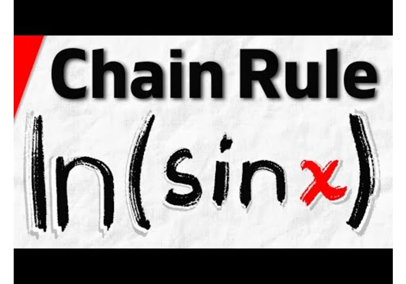 Derivative of ln(sinx) with Chain Rule | Calculus 1 Exercises