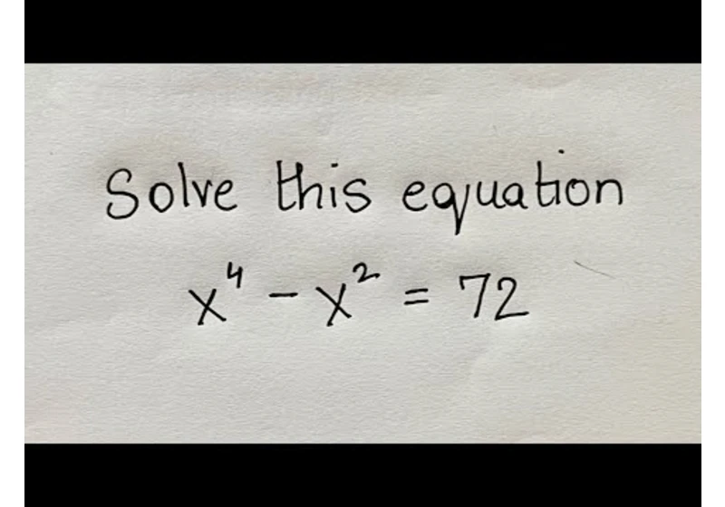 How to solve a fourth degree equation | quartic polynomial