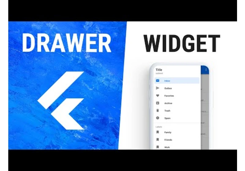 Flutter Drawer Widget