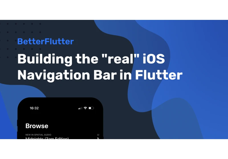 Building the "real" iOS Navigation Bar in Flutter