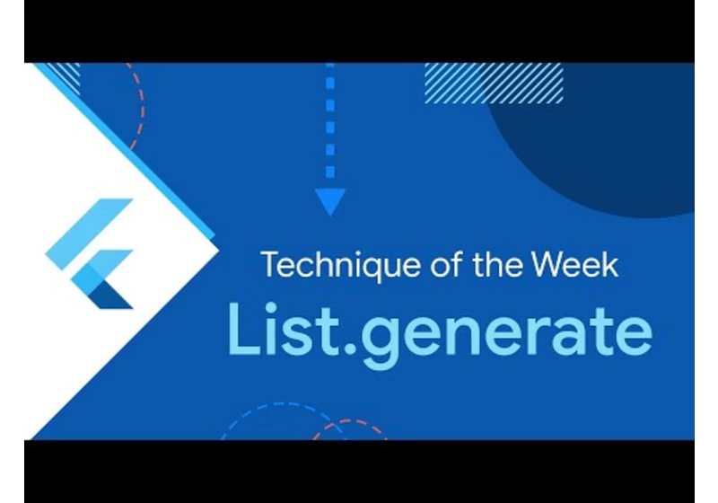 List.generate (Technique of the Week)