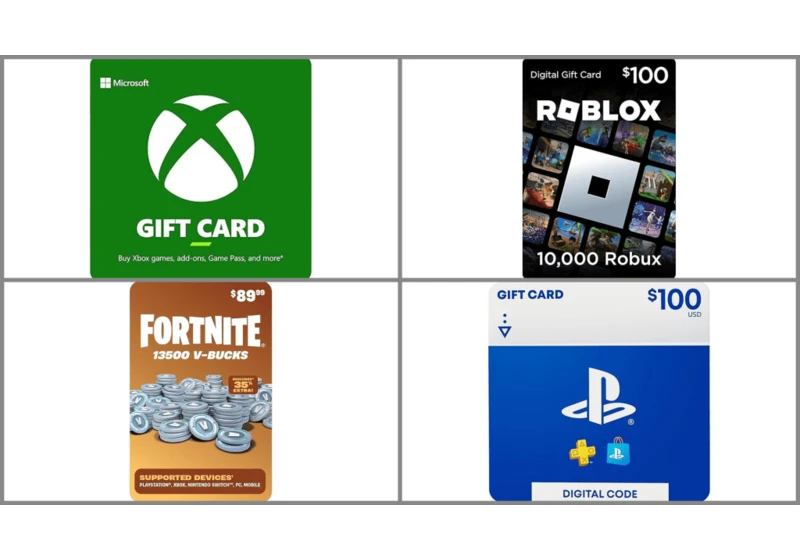 Grab these PS, Xbox, Fortnite, and Roblox gift cards on sale right now