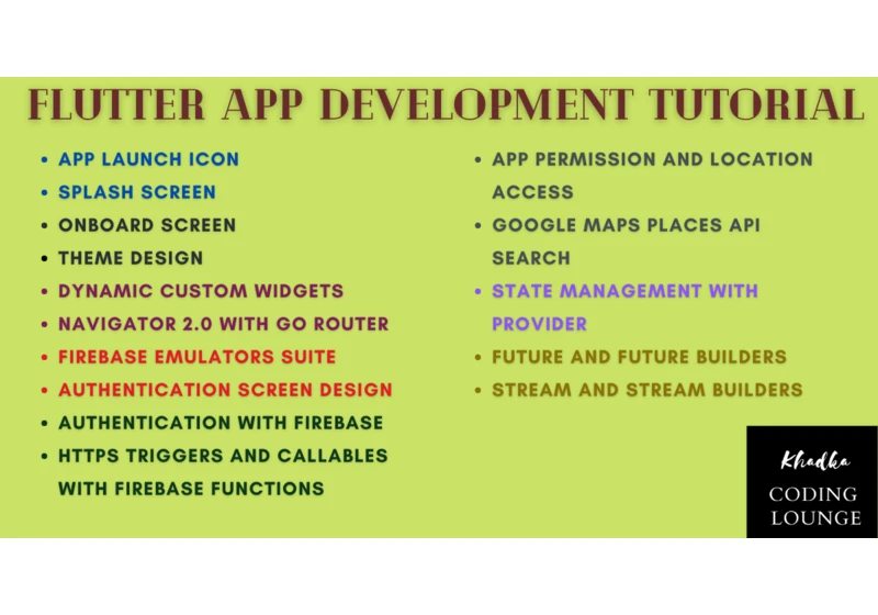 Flutter App Development Tutorial