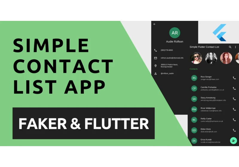 Create a Simple Contact App with Faker & Flutter