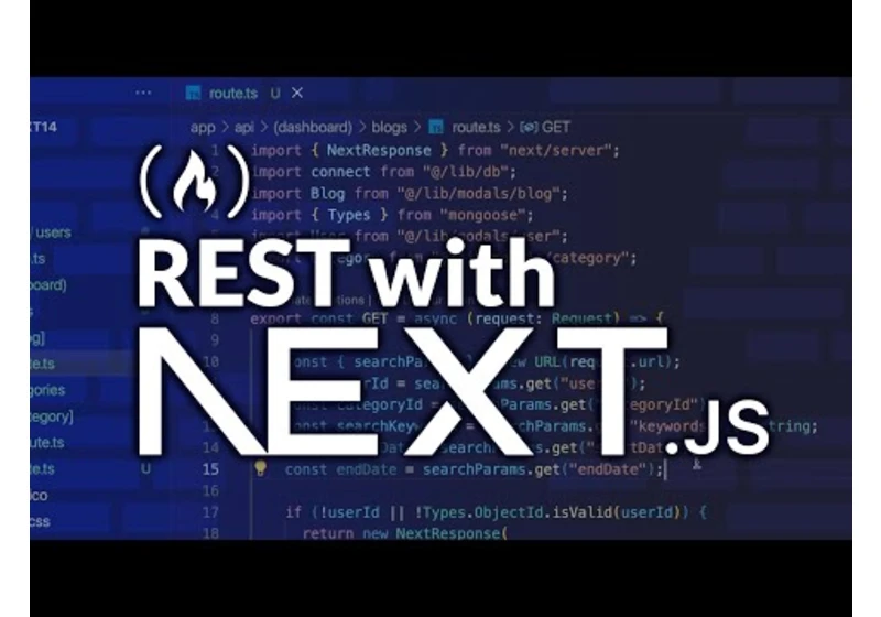 Building REST APIs with Next.js 14 – Course for Beginners