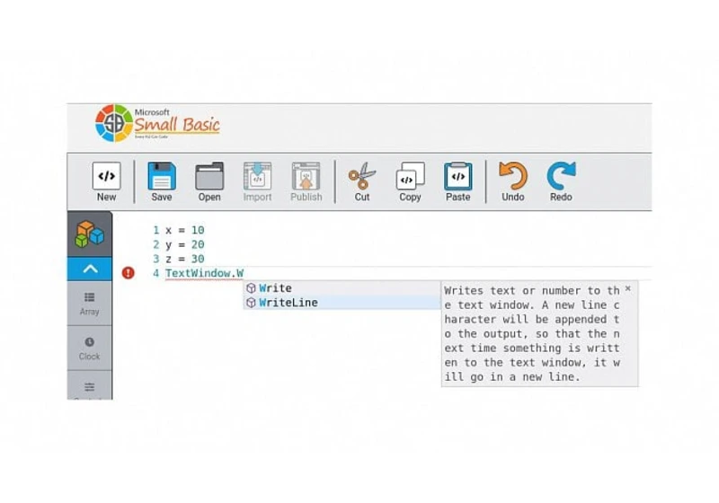 Small Basic: moderní reinkarnace BASICu určená pro výuku programování